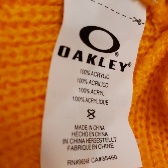 OAKLEY-BARROW BEANIE ORANGE HAT - Picture 9 of 9
